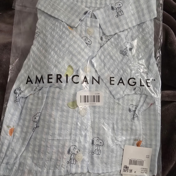American Eagle Outfitters Other - American Eagle/Beagle Outfitters, Light Blue Snoopy Dog Shirt